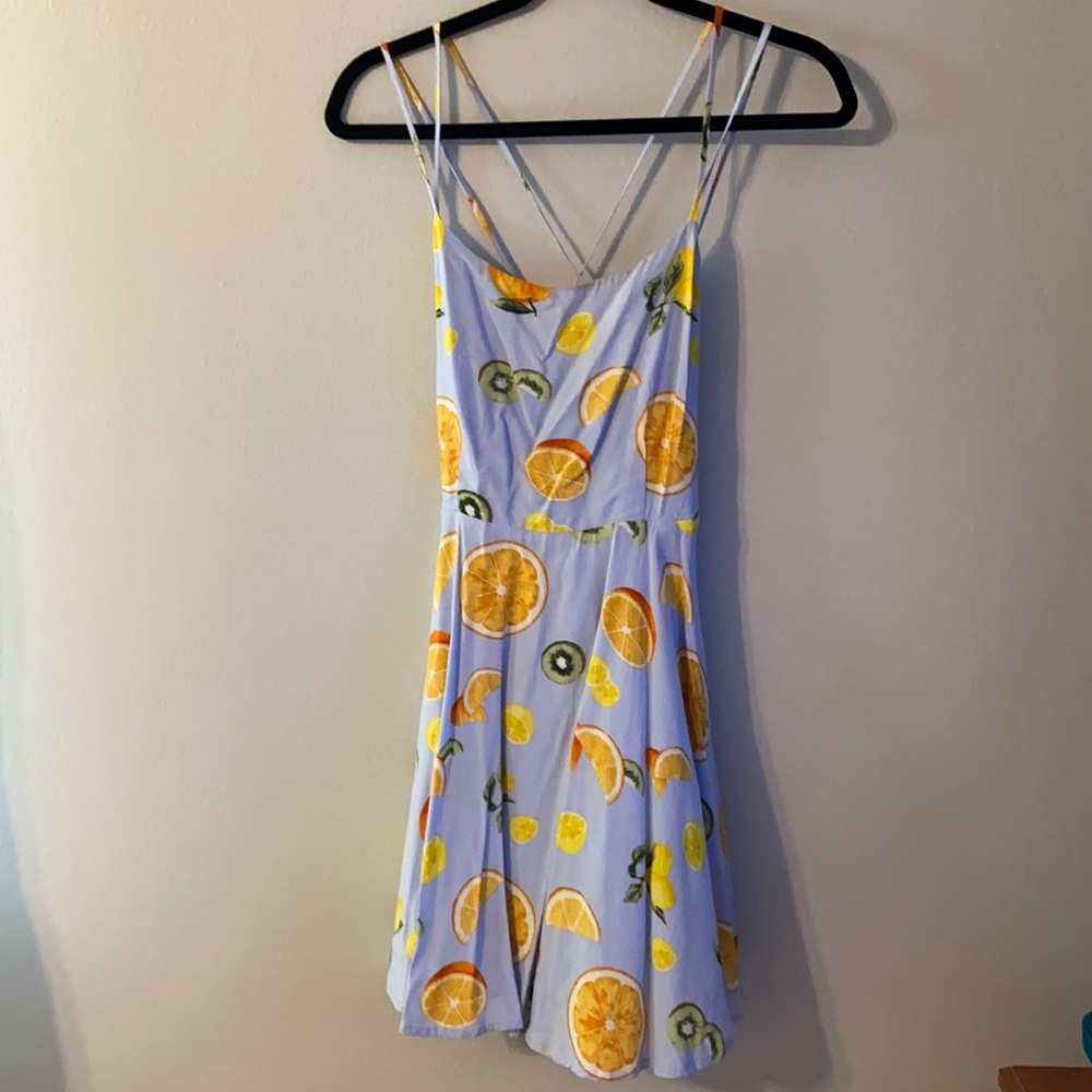 STRAPPY FRUIT DRESS